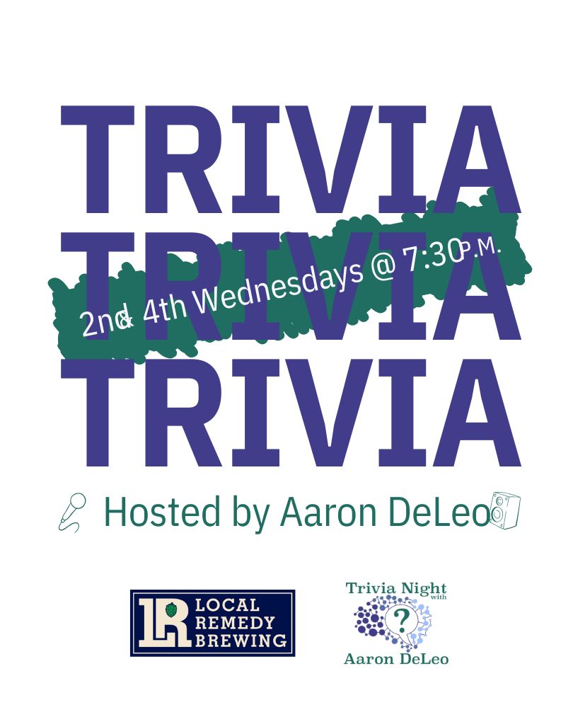 Trivia Night Flyer - Every second and fourth Wednesday